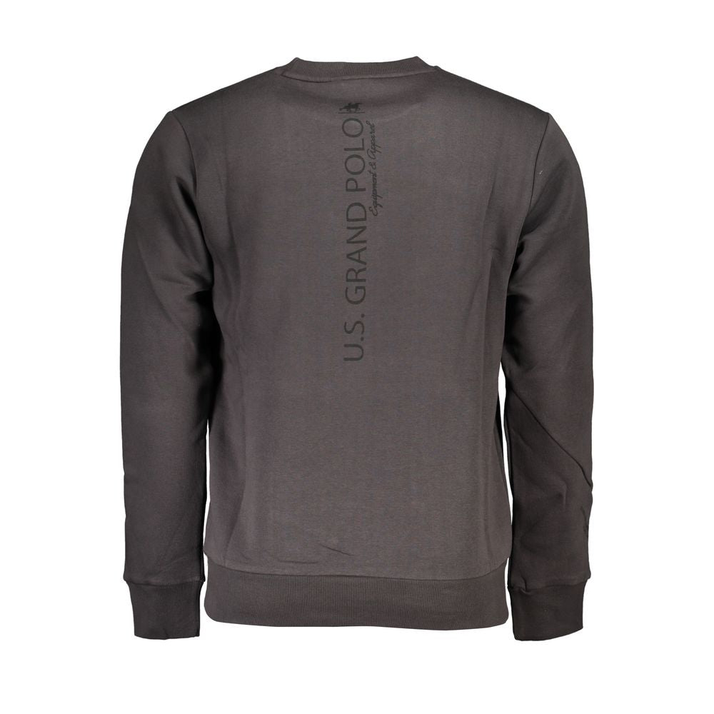 U.S. Grand Polo Gray Cotton Men Sweater