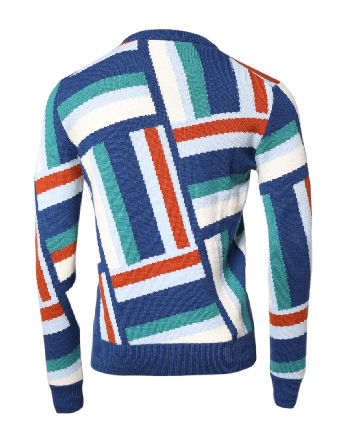 Dolce & Gabbana Multicolor Cashmere Knit Pullover Sweater