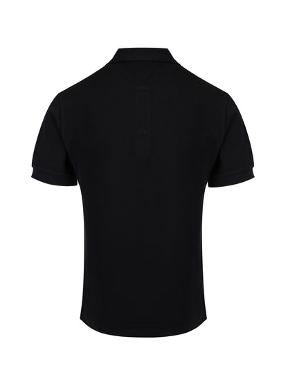 Burberry Black Cotton Collared Polo Shirt