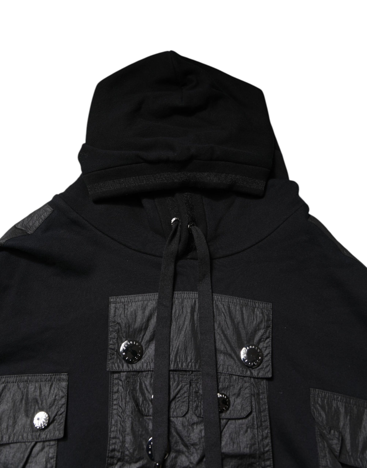 Dolce & Gabbana Black Cotton Hooded Sweatshirt Sweater