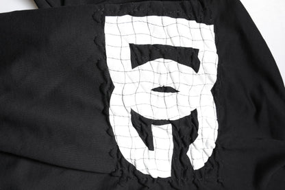 Dolce & Gabbana Black Logo Print Hooded Sweatshirt Sweater