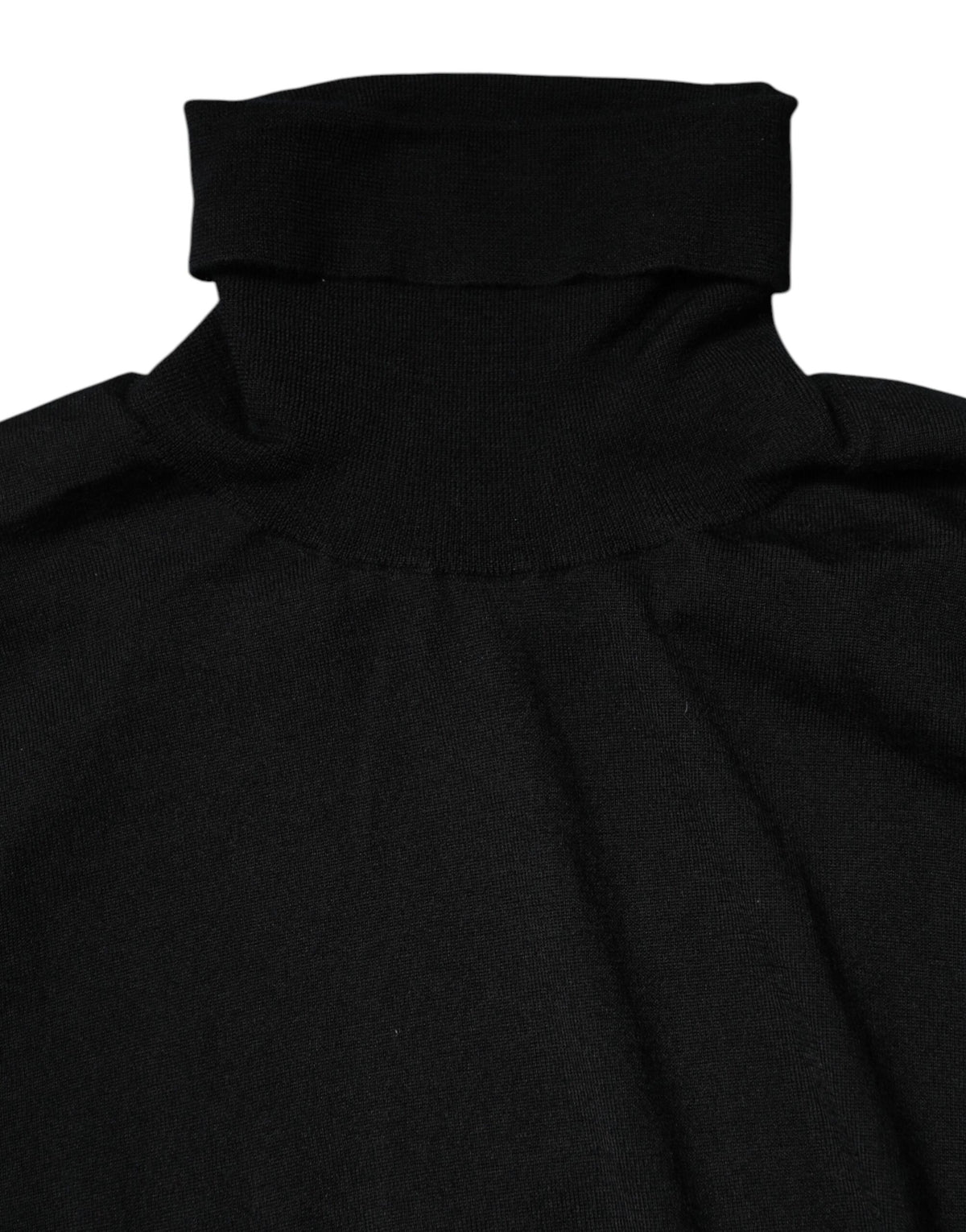 Dolce & Gabbana Black Cashmere Knitted Men Pullover Sweater