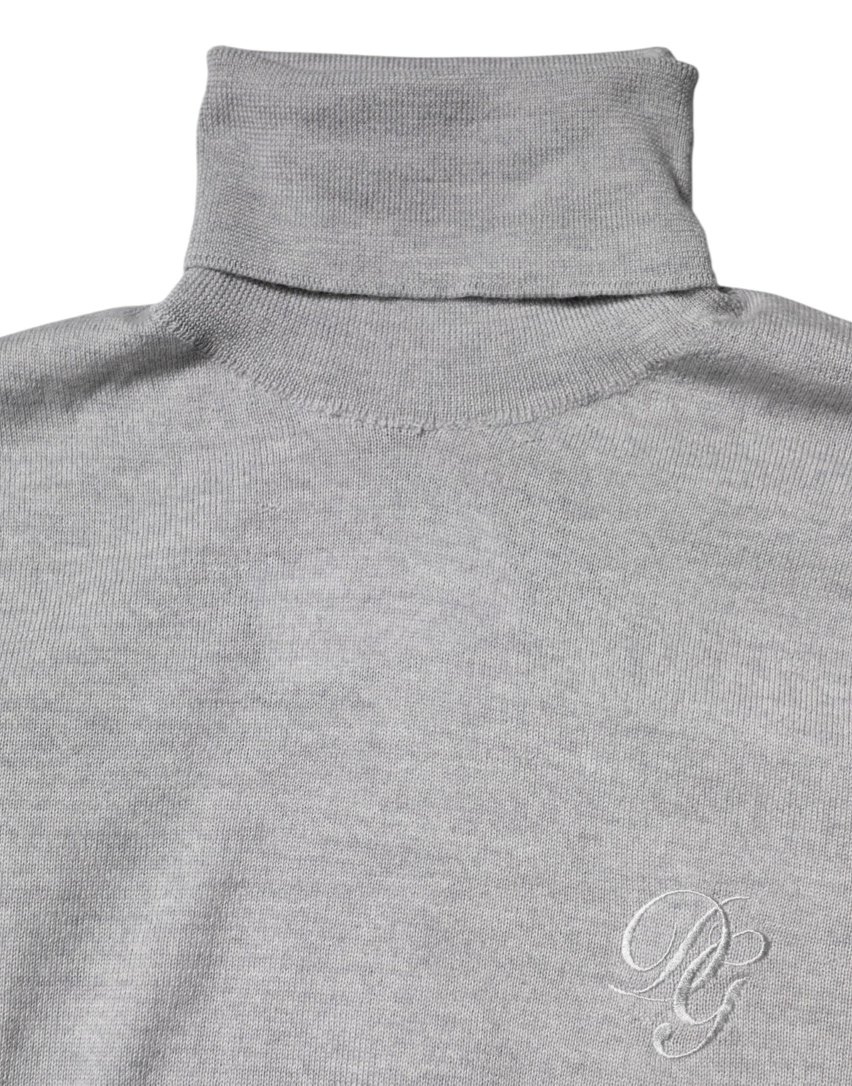 Dolce & Gabbana Gray Wool Knitted Men Pullover Sweater