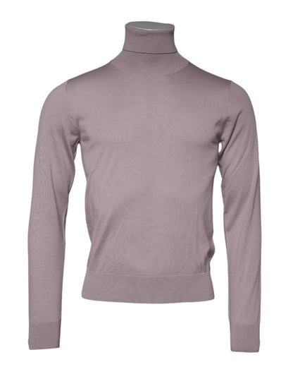 Dolce & Gabbana Brown Cashmere Knitted Men Pullover Sweater