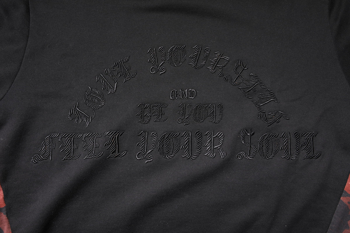 Dolce & Gabbana Black Embroidered Crew Neck Pullover Sweater