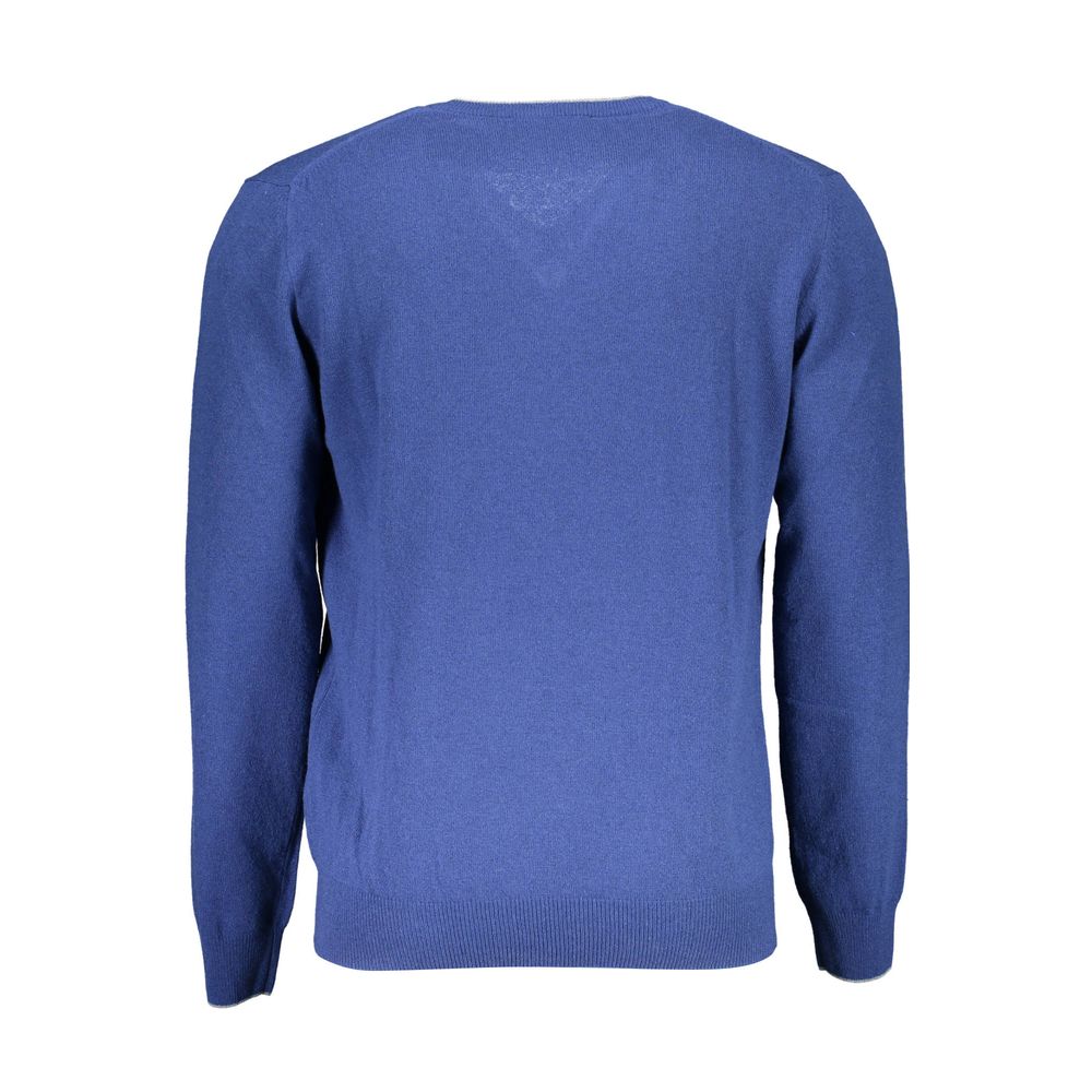 Harmont & Blaine Blue Wool Men Sweater