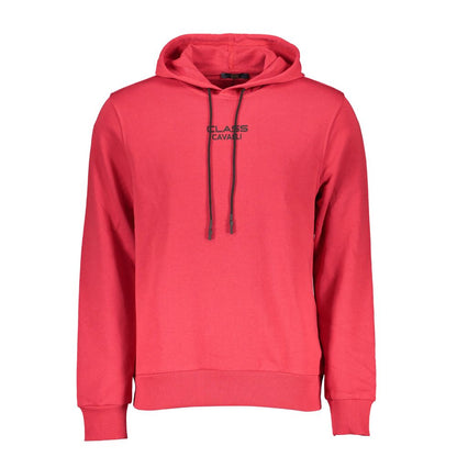 Cavalli Class Red Cotton Men Sweater