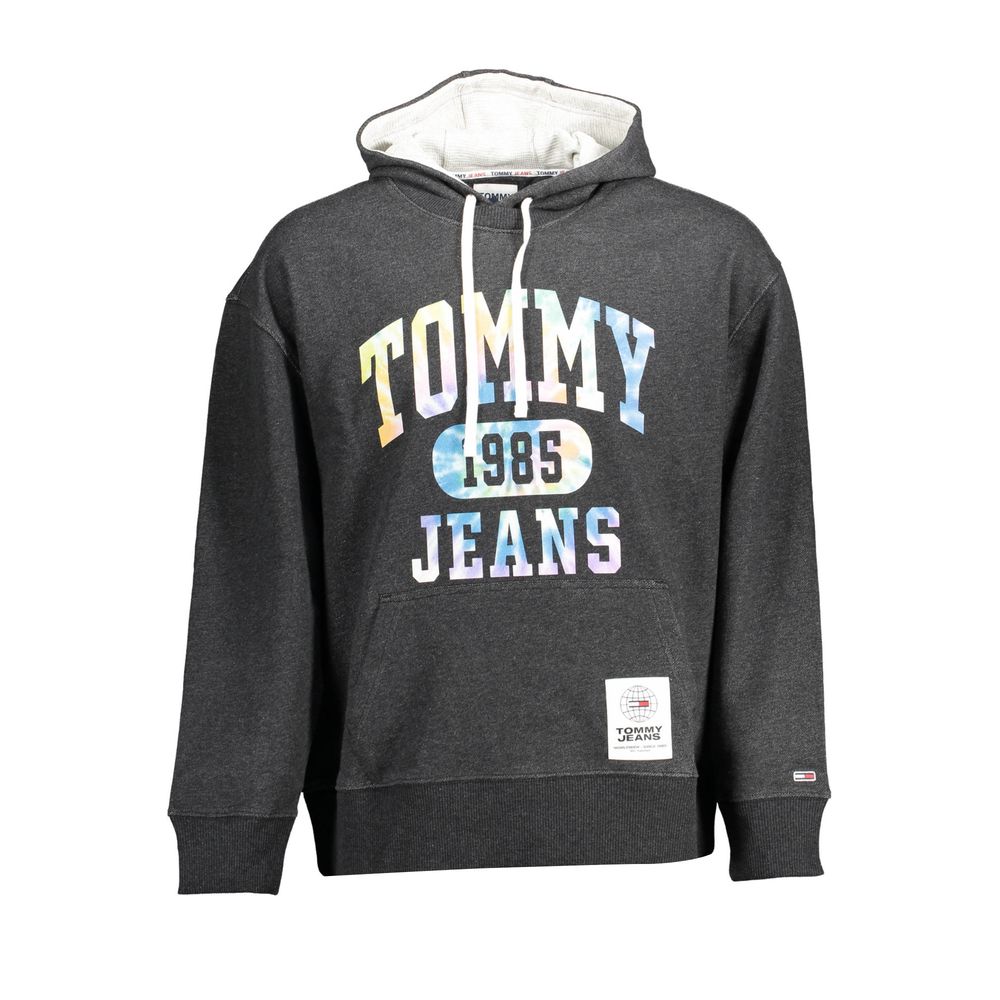 Tommy Hilfiger Black Cotton Mens Hoodie