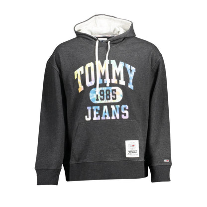 Tommy Hilfiger Black Cotton Mens Hoodie