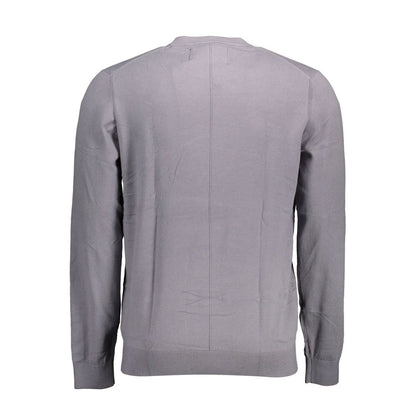 Calvin Klein Gray Cotton Men Sweater