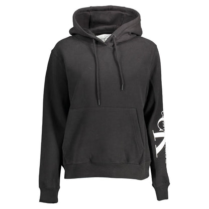 Calvin Klein Black Cotton Women Sweatshirt