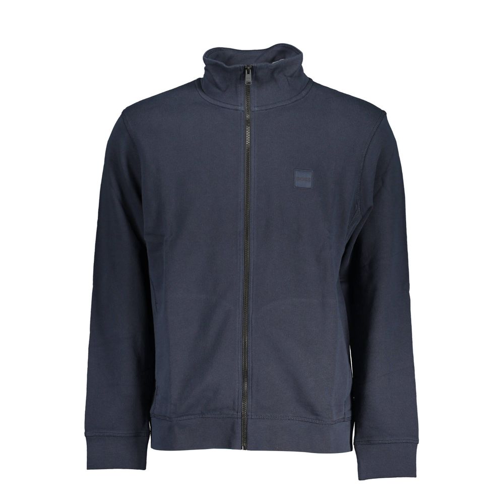 Hugo Boss Blue Cotton Sweater