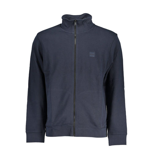 Hugo Boss Blue Cotton Sweater