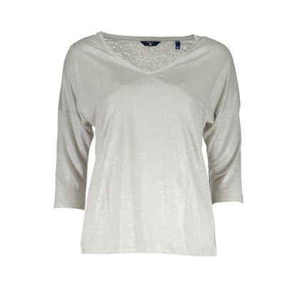 Gant Gray Linen Sweater