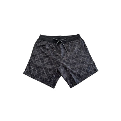 Trussardi Beachwear Black Polyester Men Swim Short
