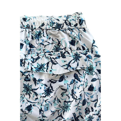 Trussardi Beachwear White Polyester Men Swim Short