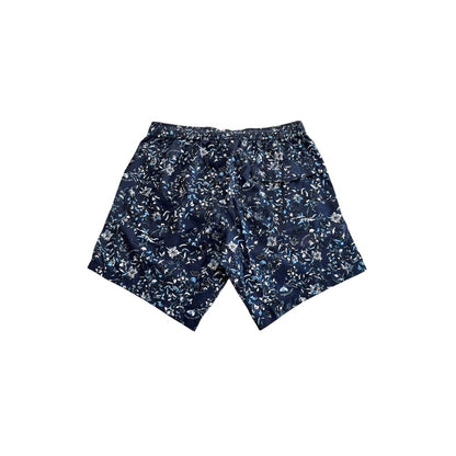 Trussardi Beachwear Blue Polyester Men's Swim Shorts