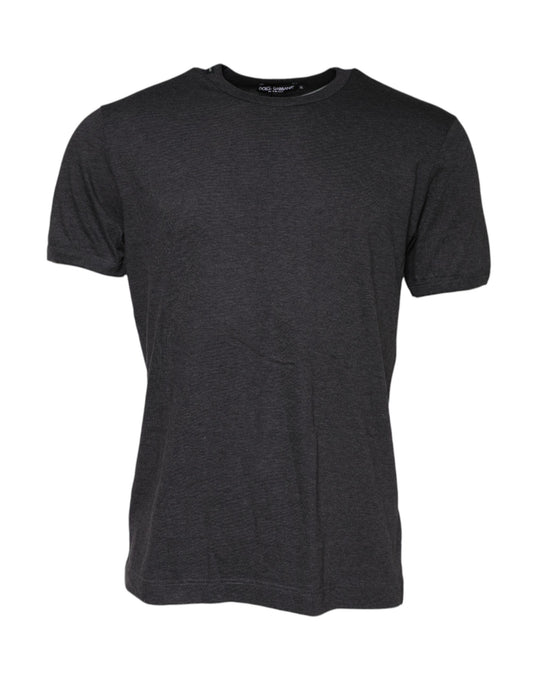 Dolce & Gabbana Dark Gray Short Sleeves Crew Neck T-shirt