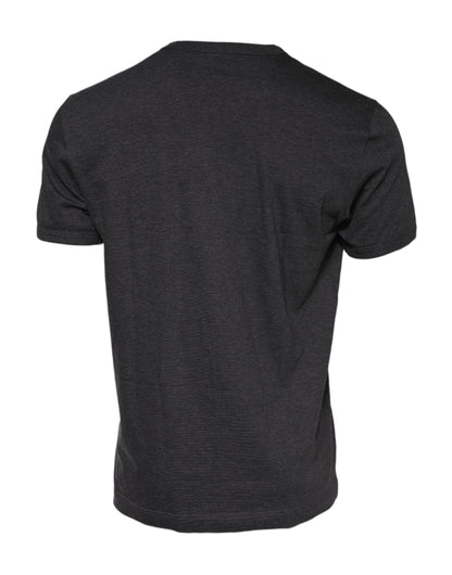 Dolce & Gabbana Dark Gray Short Sleeves Crew Neck T-shirt