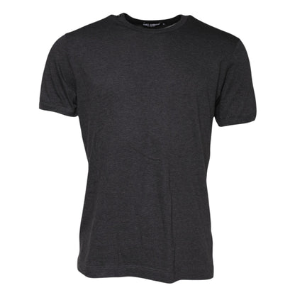 Dolce & Gabbana Dark Gray Short Sleeves Crew Neck T-shirt