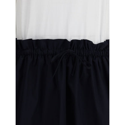 Fabiana Filippi Long Dress with appliqué skirt