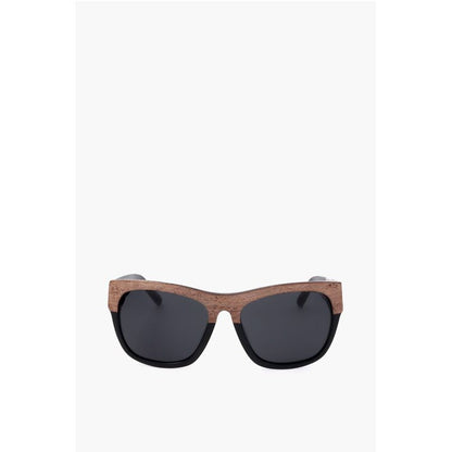 Linda Farrow PHILLIP LIM Wayfarer Sunglasses with Wood Effect Detail