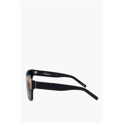 Linda Farrow PHILLIP LIM Wayfarer Sunglasses with Wood Effect Detail