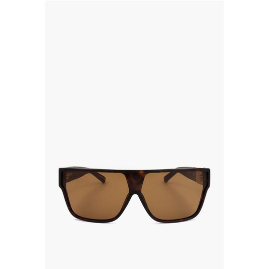 Linda Farrow PHILLIP LIM Shield Sunglasses with Tortoiseshell Frame