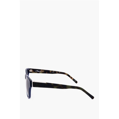 Linda Farrow PHILLIP LIM Wayfarer Sunglasses with Animal Patterned Detail