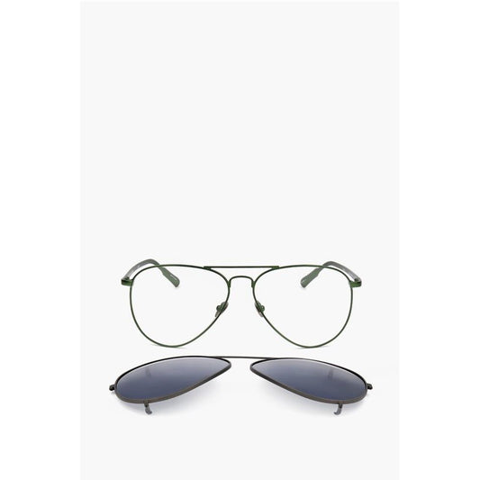 Linda Farrow KRIS VAN ASSCHE Aviator Sunglasses with Removable Mask