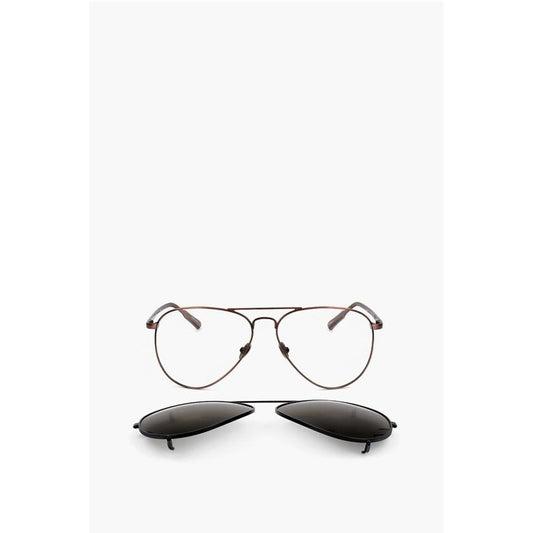 Linda Farrow KRIS VAN ASSCHE Aviator Sunglasses with Removable Mask