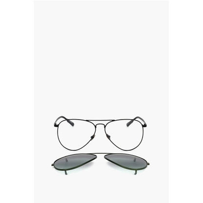 Linda Farrow KRIS VAN ASSCHE Aviator Sunglasses with Removable Mask
