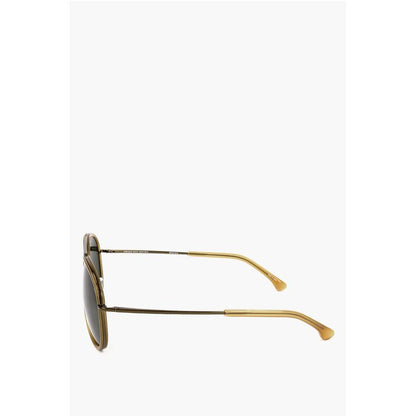 Linda Farrow DRIES VAN NOTEN Aviator Sunglasses with Plastic Frame