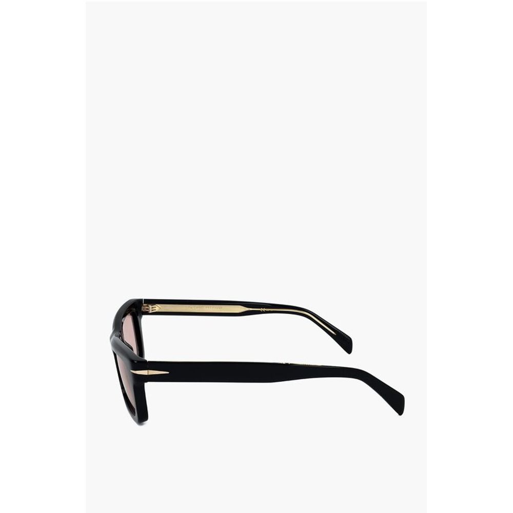 David Beckham Rectangular Sunglasses with Pinkish Lenses