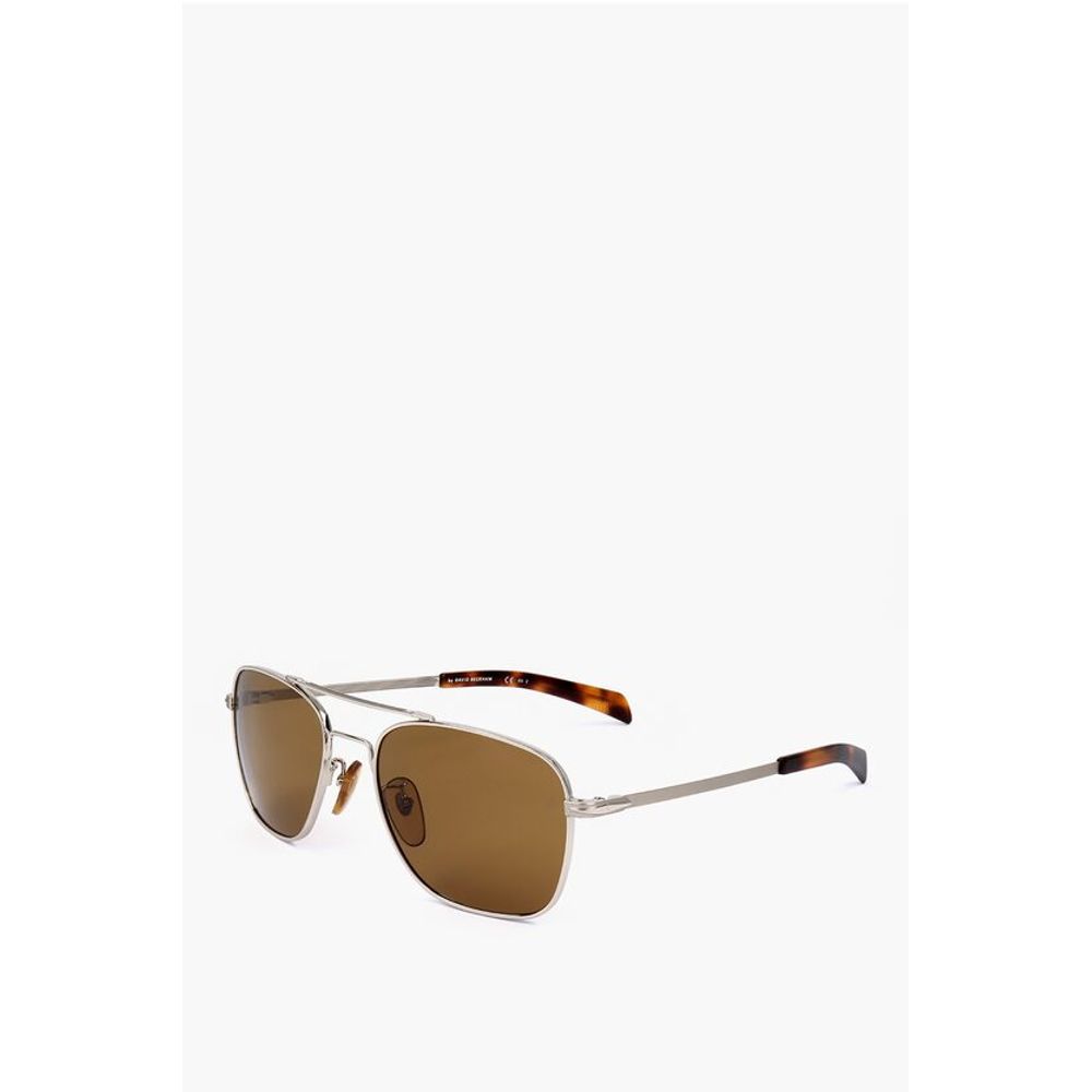 David Beckham Aviator Sunglasses with Tortoiseshell Detail