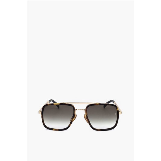 David Beckham Tortoiseshell Aviator Sunglasses with Gradient Lenses