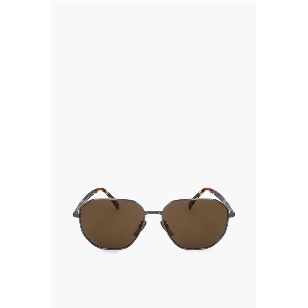 David Beckham Metal-framed Sunglasses with Tortoiseshell Rods