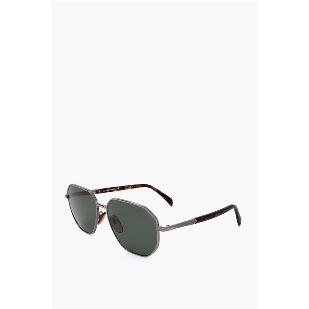 David Beckham Metal-framed Sunglasses with Tortoiseshell Rods