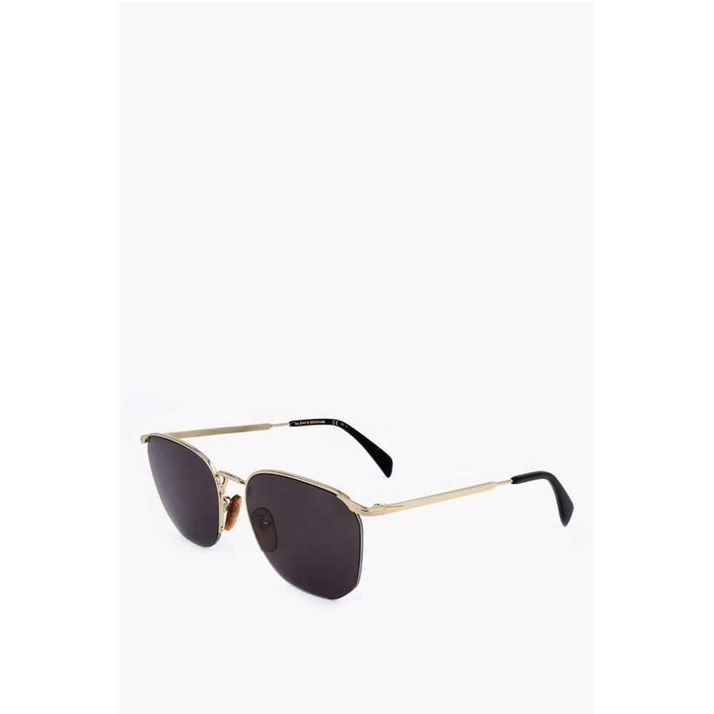 David Beckham Half-frame Sunglasses with Dark Lenses
