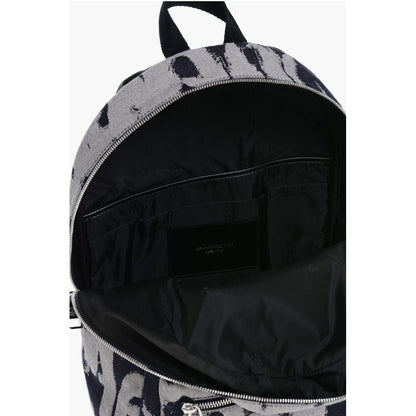 Alexander McQueen Jacquard Denim METROPOLITAN Backpack with Monogram Motif