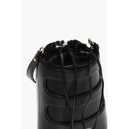 Alexander McQueen Leather THE RISE Mini Bucket Bag with Shoulder Chain