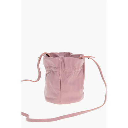 Dsquared² Leather Bucket Bag with Removable Shoulder Strap