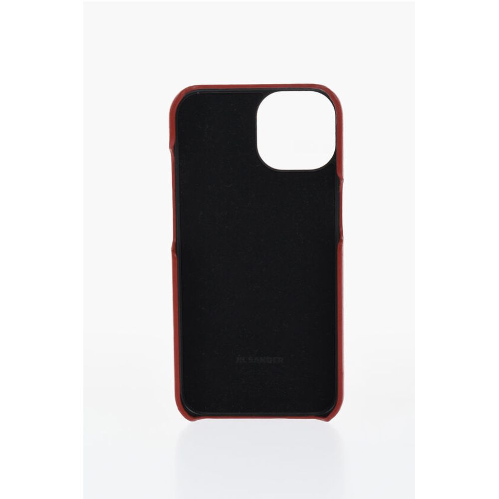 Jil Sander Leather Iphone 15 Case with with Card Compartment