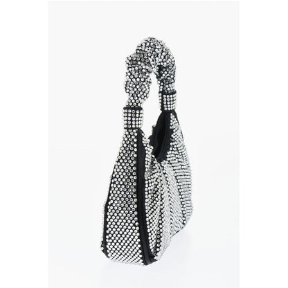 Jw Pei All-Over Strass Satin GABBI Mini Hobo Bag