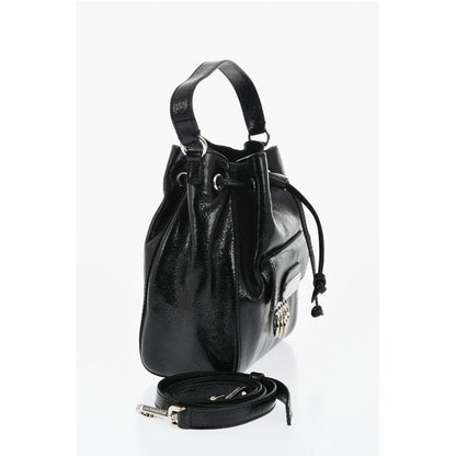 Dsquared² Vinil Leather Bucket Bag with Metallic Detail