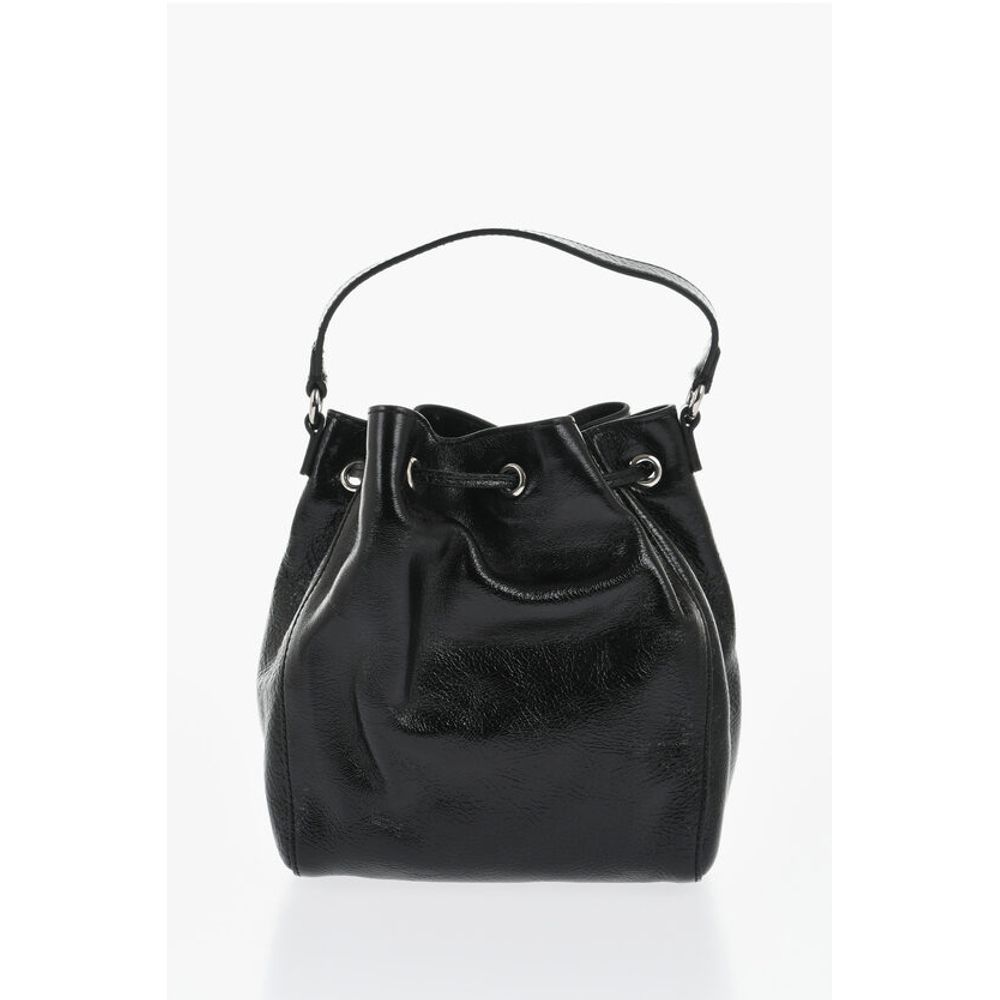 Dsquared² Vinil Leather Bucket Bag with Metallic Detail