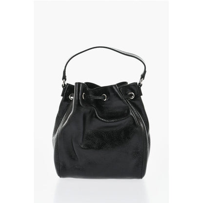 Dsquared² Vinil Leather Bucket Bag with Metallic Detail