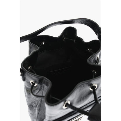 Dsquared² Vinil Leather Bucket Bag with Metallic Detail
