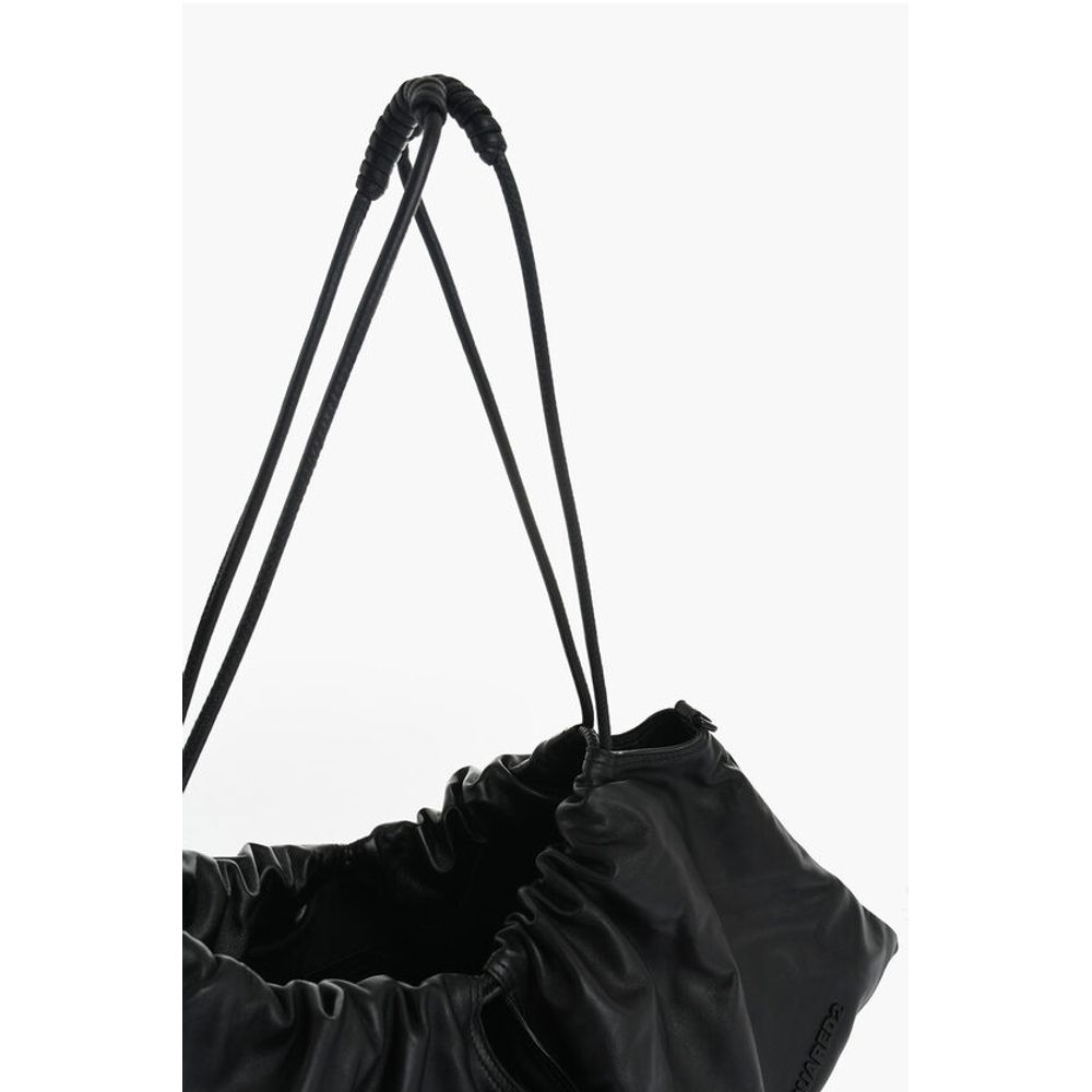 Dsquared² Leather Handbag with Drawstring