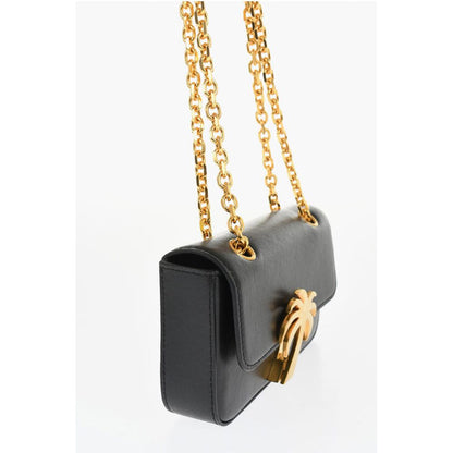 Palm Angels Leather PALM BRIDGE Shoulder Bag with Chain Shouder Strap